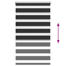 vidaXL fekete zebra roló 90,9 x 150 cm szövetszélesség 86,7 cm