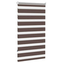 vidaXL Zebra roló 90,9 x 150 cm, szövetszélesség 86,7 cm, kávébarna