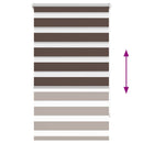vidaXL Zebra roló 90,9 x 150 cm, szövetszélesség 86,7 cm, kávébarna