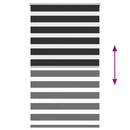 vidaXL zebra roló 100,9 x 175 cm szövet szélesség 96,7 cm fekete