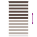 vidaXL Zebra roló 100,9 x 175 cm, szövetszélesség 96,7 cm, kávébarna
