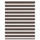 vidaXL Zebra roló 120,9 x 175 cm, szövetszélesség 116,7 cm, kávébarna