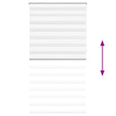 vidaXL fehér zebra roló 120,9 x 230 cm szövetszélesség 116,7 cm