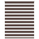 vidaXL Zebra roló 140,9 x 175 cm, szövetszélesség 136,7 cm, kávébarna