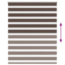 vidaXL Zebra roló 140,9 x 175 cm, szövetszélesség 136,7 cm, kávébarna