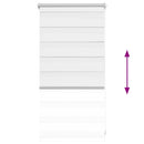 vidaXL fehér zebra roló 40,9 x 100 cm szövetszélesség 36,7 cm