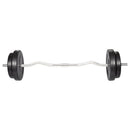 vidaXL hajlított rúd súlyokkal 30 kg