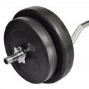 vidaXL hajlított rúd súlyokkal 30 kg