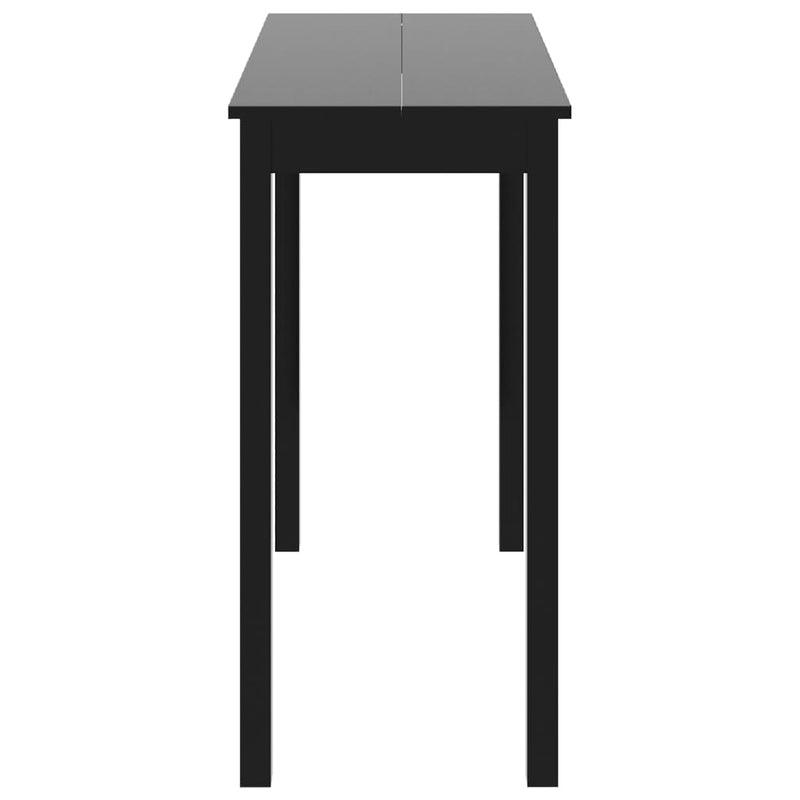vidaXL fekete MDF bárasztal 115 x 55 x 107 cm