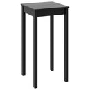 vidaXL fekete MDF bárasztal 55 x 55 x 107 cm