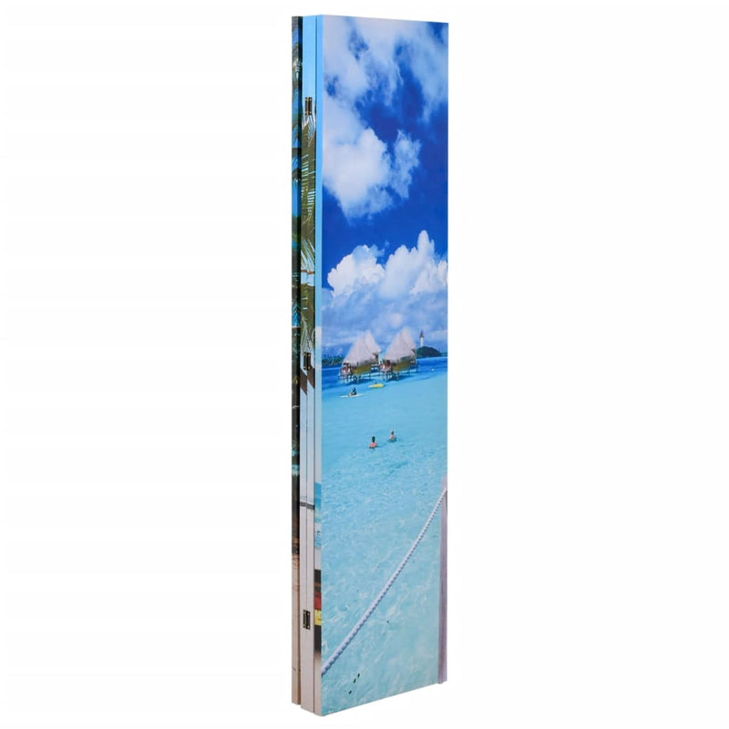 vidaXL tengerpart mintás paraván 160 x 170 cm