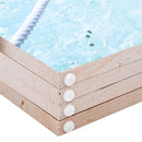 vidaXL tengerpart mintás paraván 160 x 170 cm