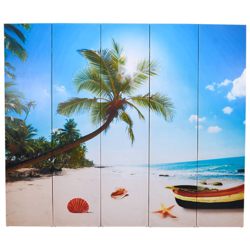 vidaXL tengerpart mintás paraván 200 x 170 cm
