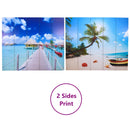 vidaXL tengerpart mintás paraván 200 x 170 cm