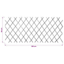 vidaXL 5 darab rácsos fűzfa kerítés 180 x 90 cm