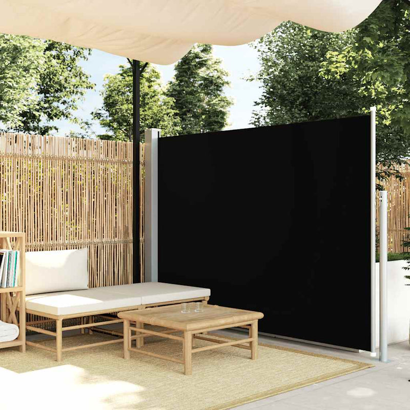 vidaXL veranda, terasz válaszfal 160 x 300 cm fekete