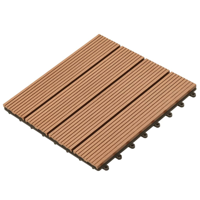 WPC Csempe 30x30cm 11pcs 1m2 Barna