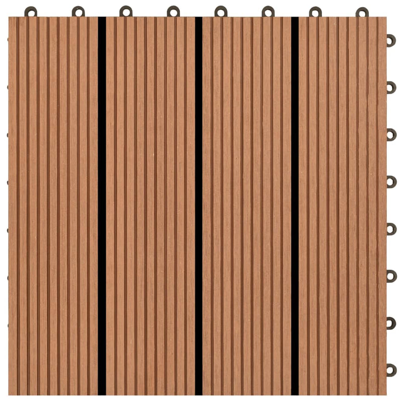 WPC Csempe 30x30cm 11pcs 1m2 Barna
