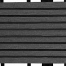 vidaXL Faszegély járólap 11 pcs Szürke 30 x 30 cm WPC