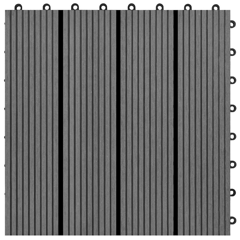 WPC Csempe 30x30cm 11pcs 1m2 Szürke