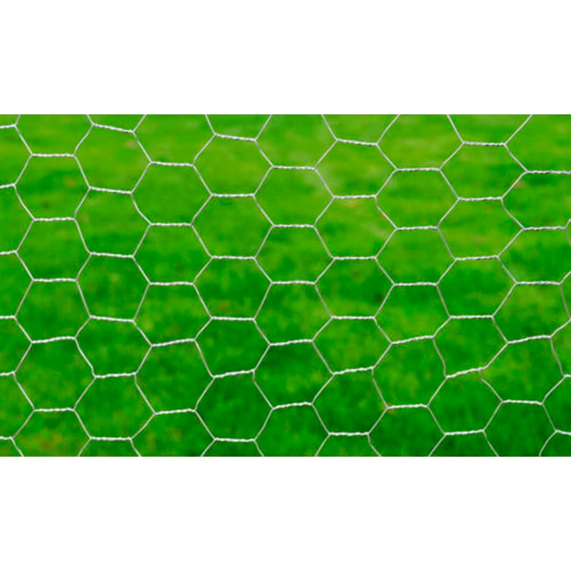 vidaXL ezüst horganyzott acél csirkeháló drótkerítés 25 x 0,5 m