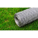 vidaXL ezüst horganyzott acél csirkeháló drótkerítés 25 x 1 m