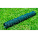 vidaXL zöld PVC-bevonatú csirkeháló drótkerítés 25 x 0,75 m