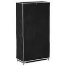 vidaXL Fekete szövet cipőszekrény borítóval 58 x 28 x 106 cm