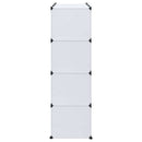 vidaXL fehér moduláris szekrény 9 rekesszel 109x36,5x143 cm