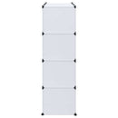 vidaXL fehér moduláris szekrény 9 rekesszel 109x36,5x143 cm