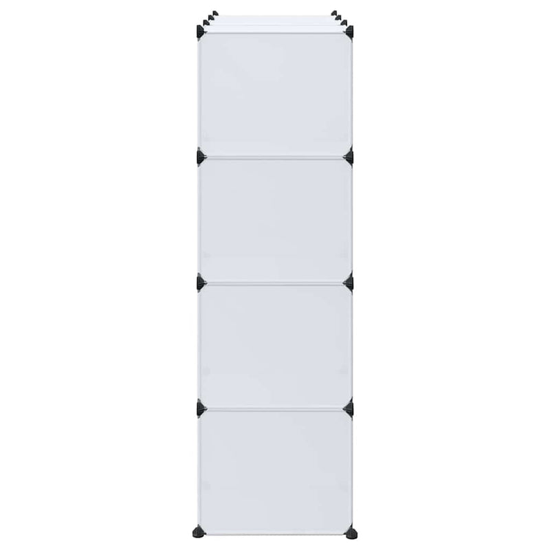 vidaXL fehér moduláris szekrény 9 rekesszel 109x36,5x143 cm