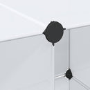 vidaXL fehér moduláris szekrény 9 rekesszel 109x36,5x143 cm