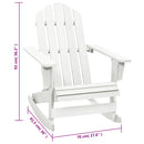 vidaXL fehér kerti fa hintaszék