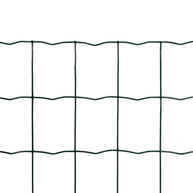 vidaXL Euro Fence zöld acélkerítés 10 x 1,0 m
