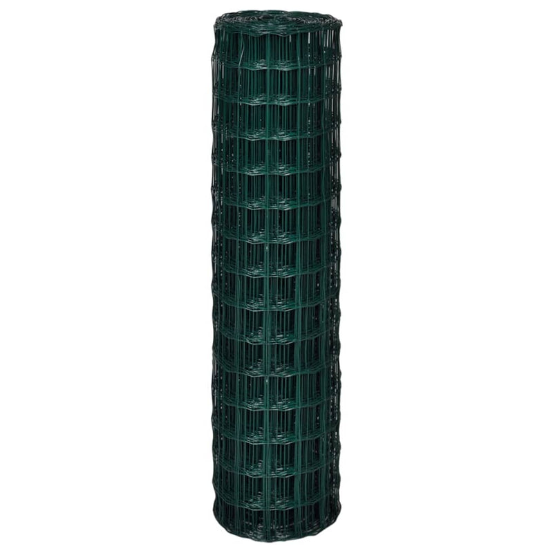 vidaXL Euro Fence zöld acélkerítés 10 x 1,5 m