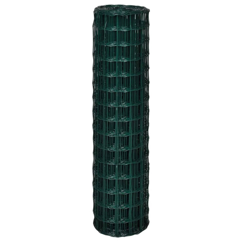 vidaXL Euro Fence zöld acélkerítés 25 x 1,5 m