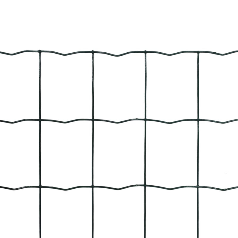 vidaXL Euro Fence zöld acélkerítés 10 x 0,8 m