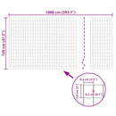 vidaXL Euro Fence zöld acélkerítés 10 x 1,2 m