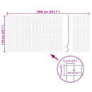 vidaXL Euro Fence zöld acélkerítés 10 x 1,5 m