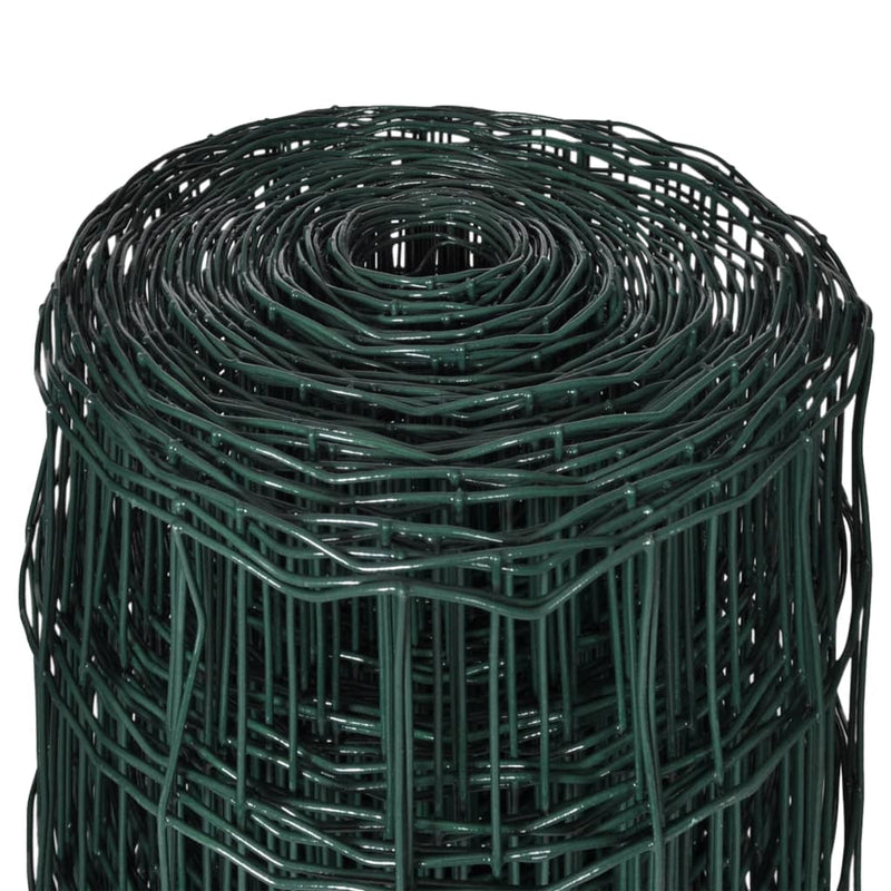 vidaXL Euro Fence zöld acélkerítés 25 x 1,2 m
