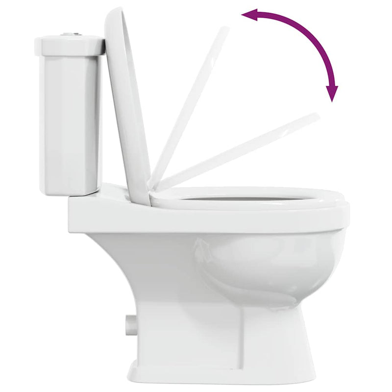 vidaXL fehér WC tartállyal
