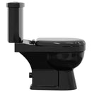vidaXL fekete WC tartállyal
