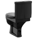 vidaXL fekete WC tartállyal