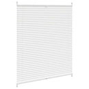 vidaXL Plisse Roló 100 x 125 cm Fehér Redős Roló