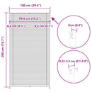vidaXL Plisse Roló 100 x 200 cm Fehér Redős Roló