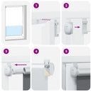 Görgő Roló Elsötétítés 40 x 100 cm Sötét Fehér