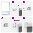 Görgő Roló Elsötétítés 40 x 100 cm Sötét Fehér