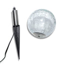 vidaXL 3 db LED kerti gömblámpa cövekkel és napelemmel