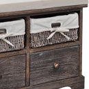 vidaXL barna császárfa tárolópad 62 x 33 x 42 cm