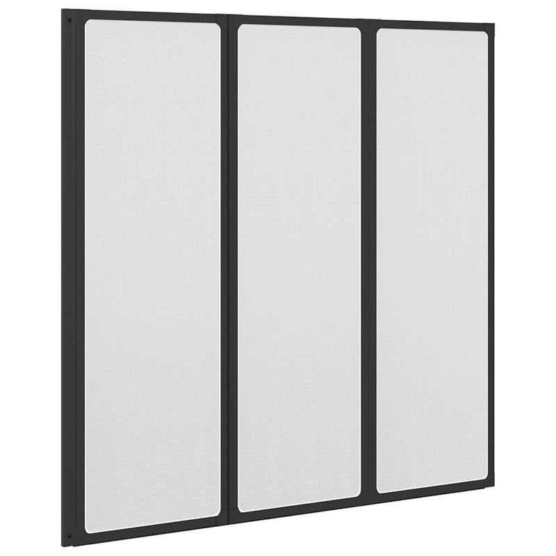 Zuhany kádparaván Fal 117 x 120 cm 3 panelek összecsukható